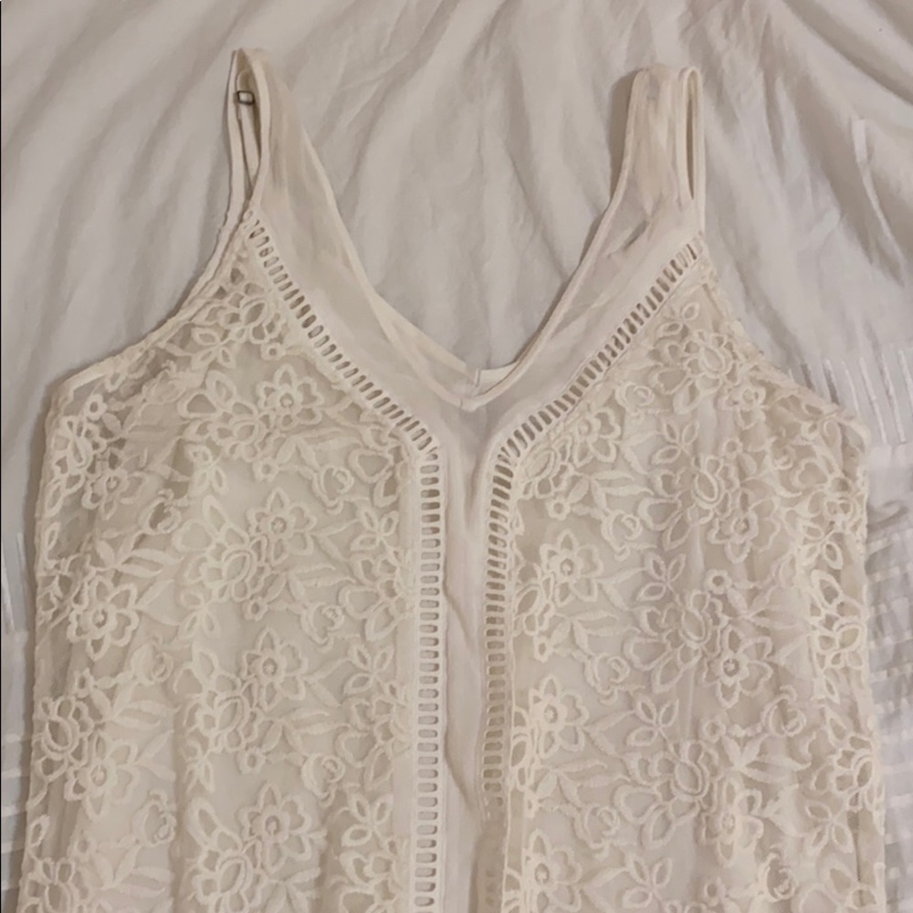 Abercrombie white lace dress